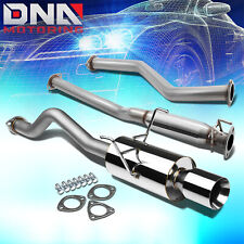 4rolled Tip Stainless Steel Exhaust Catback System For Civic 24dr Em2 Es2 D17