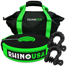 Rhino Usa 20 Tow Strap D-ring Shackle Set Combo