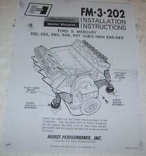 Hurst Mount-ford 332-352-390-406-427-motors- Fm-3-202 177-6639