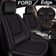 Set Pu Leather Car Seat Covers Front Rear Cushion Pad For Ford Edge 2007-2024