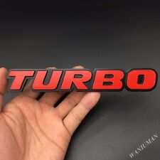Metal Turbo Logo Emblem Car Trunk Badge Decal Stickers Trunk Rear Gift
