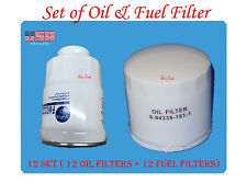 12 Set Of Engine Oil Filter Fuel Filter Fits Chevrolet Gmc Isuzu 5.2l Diesel