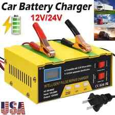Car Battery Charger Heavy Duty 12v24v Smart Automatic Intelligent Pulse Repair