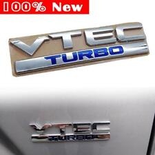 Chrome Vtec Turbo Logo Car Trunk Rear Emblem Badge Decal Sticker For 210 220 370