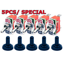 5x Spst Solid Metal Toggle Switch Onoff Single Pole For Marine Automotive 12v