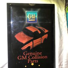 Gm Chevy Showroom Dealership Sign Clock Genuine Collision Parts Goodwrench