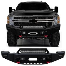 Vijay For 2011-2014 Chevy Silverado 2500 3500 Front Bumper With 5xled Lights