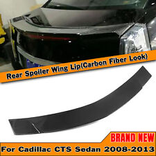 Carbon Fiber Look Rear Trunk Spoiler Wing Kit For Cadillac Cts Sedan 08-2013 1pc