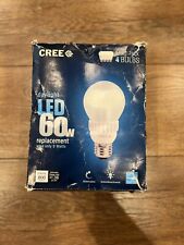Pack Of 4 Cree 60w Dimmable Daylight Led Light Bulb 800 Lumens 9w