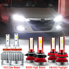 Combo Led Headlight Kit High Low Fog Light Bulbs For Honda Accord 2013 2014 2015