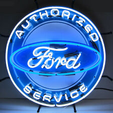 Ford Service Neon Sign Mustang F-150 Truck Bronco Dealership Garage Lamp Light