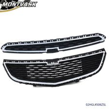 Front Bumper Upperlower Honeycomb Grille Grill Fit For 2015 Chevrolet Cruze