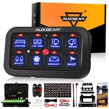 Auxbeam 8 Gang Switch Panel On-off Led Light Circuit Control Blue Back Light