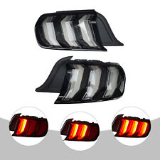 Fits Ford Mustang Tail Lights Led Sequential Turn Signal Smoke Clear Euro Style