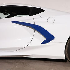 Blue Abs Side Fender Vent Door Handle Garnish Pair Trim For 2020-23 Corvette C8
