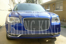 Fits 2015-2023 Chrysler 300 Chrome Mesh Grill Upper And Lower Bentley Grille 2pc