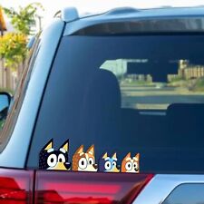 Family Of 4 Bluey Car Stickers So Cute