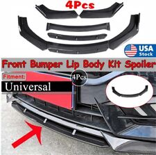 Universal Front Bumper Splitter Lip Diffuser Spoiler Body Kit Full Surrounded