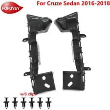 Front 2pc W6 Clips For Chevrolet Cruze 2016-2018 Bumper Fender Support Brackets