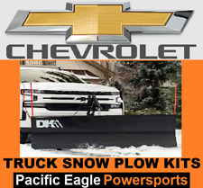 Chevy Dk2 88 X 26 Universal Mount T-frame Snow Plow Kit W Winch Remote