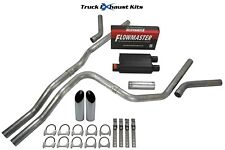Chevy Tahoe 00-06 2.5 Dual Exhaust Kit C Exit Flowmaster Super 44 Sw Tip