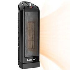 Lasko Oscillating Ceramic Space Heater For Home With Overheat Small Black