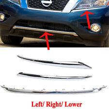 Bumper Trim For Nissan Pathfinder 2013-2016 Lower Left Right Molding Chrome