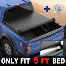 5 Feet Short Bed Truck Tonneau Cover For Nissan Frontier 2005-2021 Roll Up