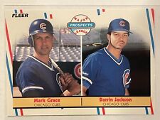1988 Fleer Mark Gracedarrin Jackson Major League Prospects 641 Baseball Cubs