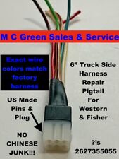 Western Snow Plow 6 Pin Truck Side Harness Repair End 27070 Usa Made Oem Wire