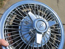 1964 1965 1966 Chevrolet 14 Wire Spoke Spinner Hubcap Wheel Cover Oem