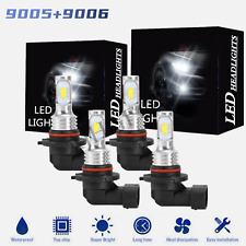 For Buick Lucerne Sedan 4-door 2006-2011 Front Led Headlight Bulbs 9005 9006 Kit