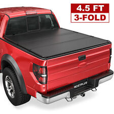 4.5ft4.6ft Tri-fold Hard Solid Bed Tonneau Cover For 2022-2024 Ford Maverick