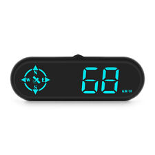 Digital Car Hud Gps Speedometer Head Up Display Mph Kmh Compass Overspeed Alarm