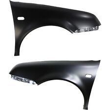 Front Fender Set For 1999-05 Volkswagen Jetta Primed With Turn Signal Light Hole