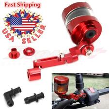 Brake Clutch Master Cylinder Fluid Reservoir Tank Oil Cup Motorcycle Red Cnc New