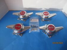 4 American Racing Torq Thrust Center Caps 2 Bar Spinners Wheels Vn105 Redfla