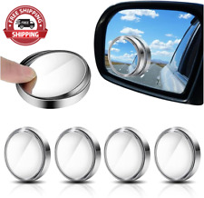 4pcs Car Blind Spot Mirrors Adjustable Hd Glass Auto Side Rear View Mirrors Rou