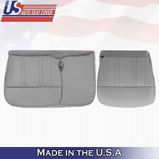 1998 For Ford F150 Lariat Xlt Driver Passenger Bottom Leather Seat Covers Gray