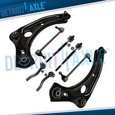 Front Lower Control Arms Sway Bars Tie Rod Ends Kit For Nissan Versa Note Micra