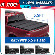 Hard Tri-fold Tonneau Cover Fit For 15-20 Ford F-150 5.5ft Truck Bed Cover
