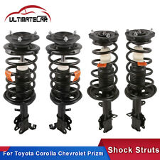 Set 4 Complete Shock Absorbers Struts Wcoil For 93-02 Toyota Corolla Frontrear