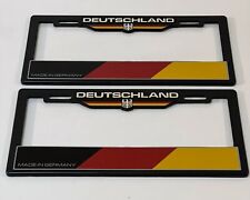 X2 Germany Deutsch License Plate Frame Heavy Duty Porsche Bmw Audi Volkswagen