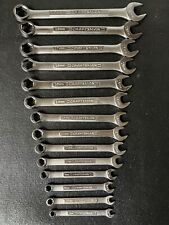 Vintage Craftsman 14pc Metric 6 Point Combination Wrench Set 6mm - 19mm Usa