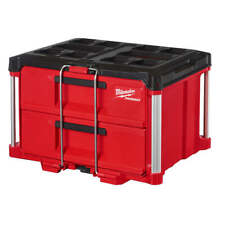 Milwaukee 48-22-8442 Packout 2 Drawer Durable Tool Box W 50lbs Capacity