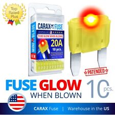 Fuse Mini Blade 20 Amp Led Indicator Glow When Blown Easy Identify Smart Fuse