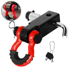 Shackle Hitch Receiver 2 Inch Towing Accessories With 34 Inch D-ring Shackle