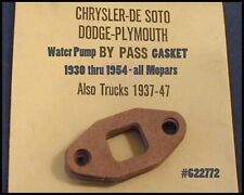 Vintage Nos 1930-1950 Mopar Water Pump By Pass Gasket Plymouth Dodge Truck 1940
