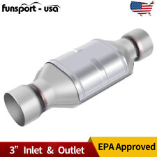 3 Inlet Outlet Universal Catalytic Converter Wheat Shield Epa Obdii Approved