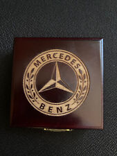 Mercedes Benz Engraved Wood Box With Compass